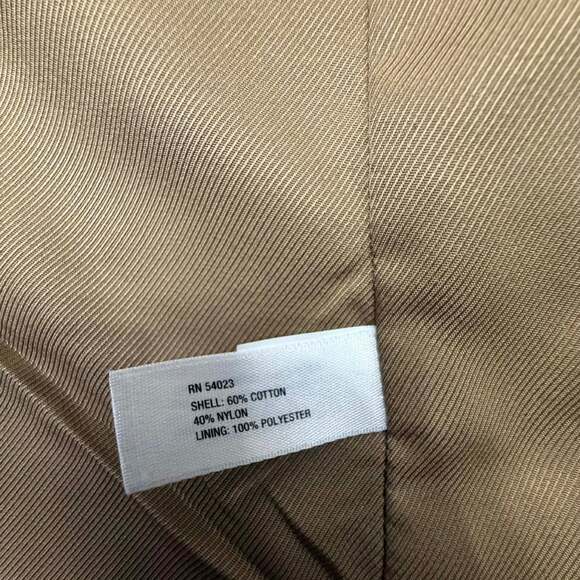 Gap Women's Medium Tan Double-Breasted Belted Trench Coat - Picture 12 of 14